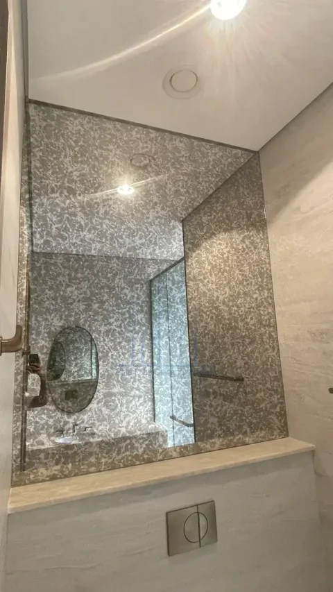 Custom antique mirror detail