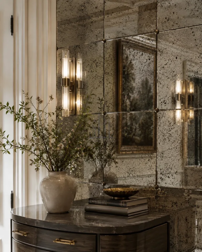 Made-to-measure antique mirror panels
