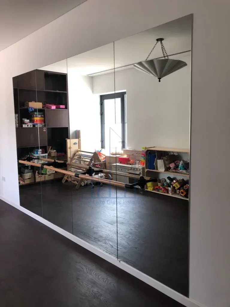 Custom gym mirror wall