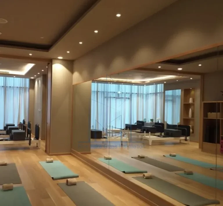 Commercial studio mirror wall