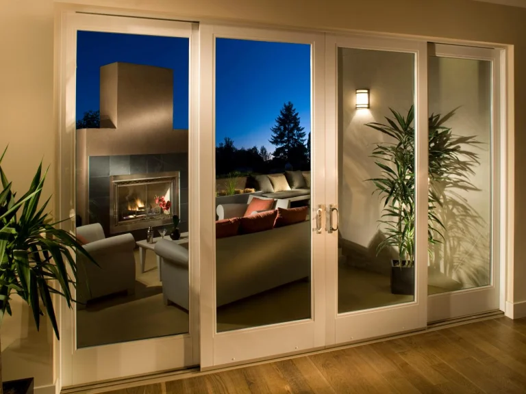 Custom sliding glass door system