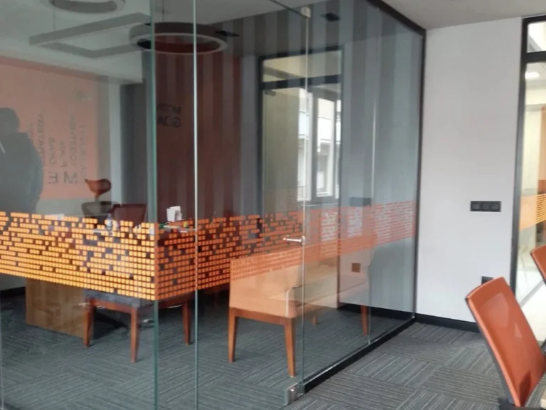 Custom office glass wall partition