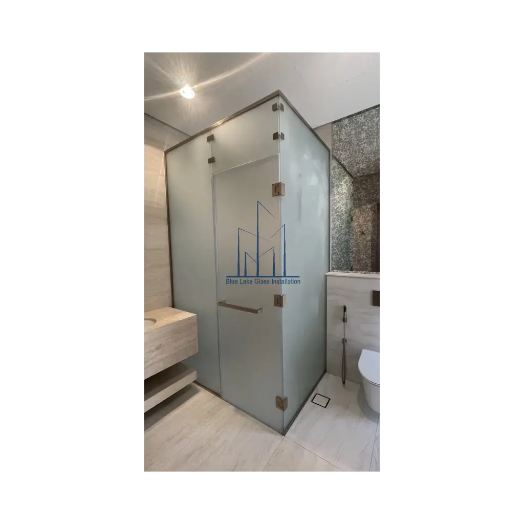 frameless shower glass hinges door