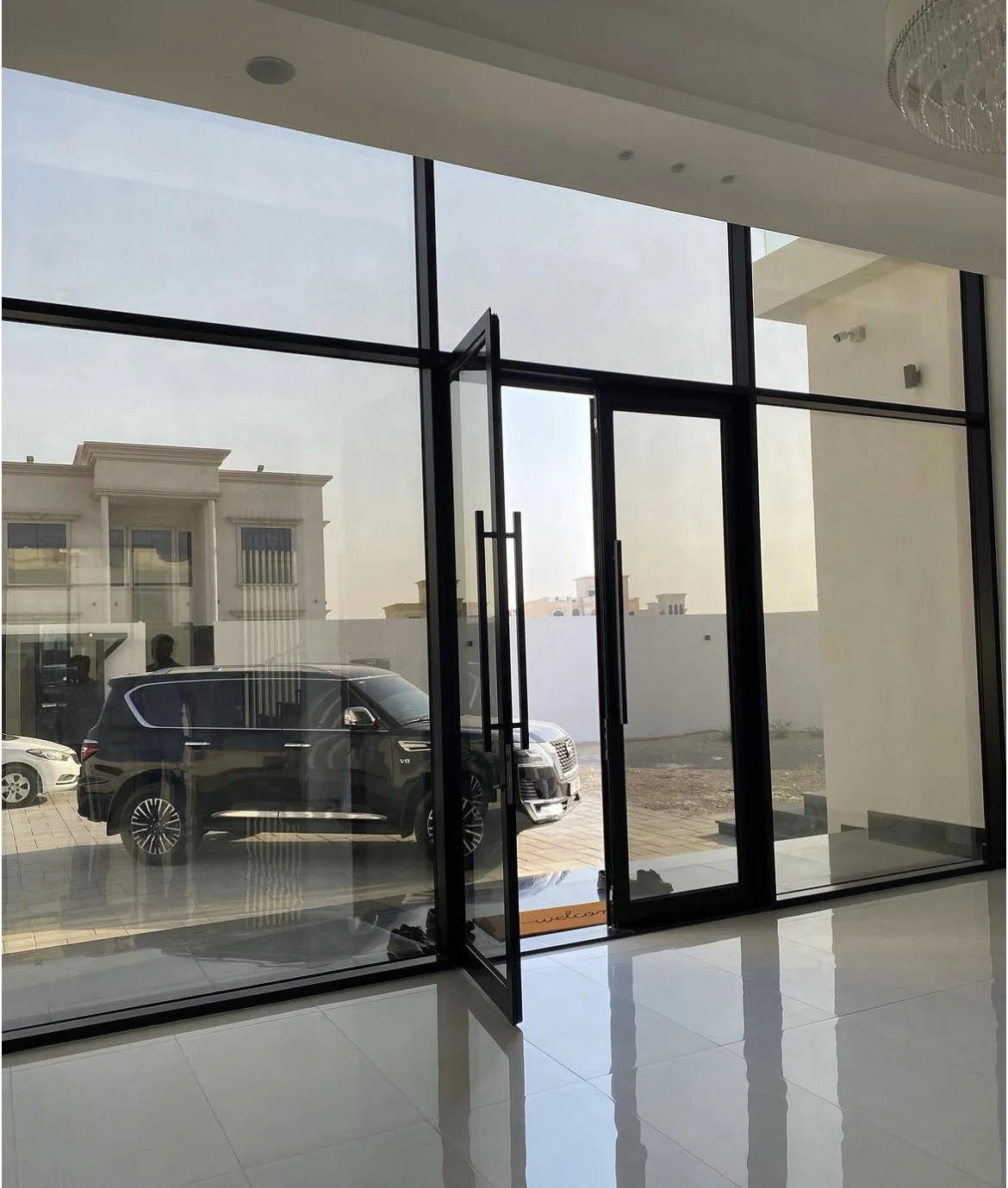 Modern aluminum door and window project in Dubai by Blue Lake Glass & Aluminum