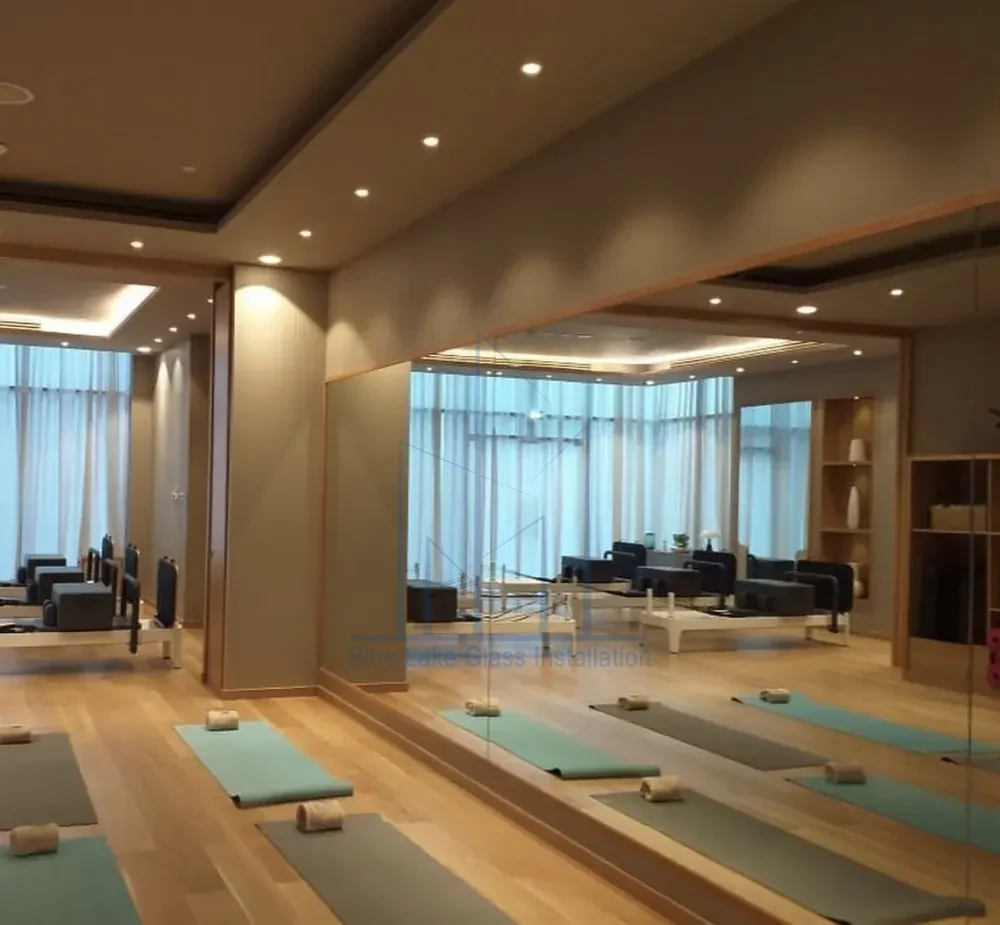 Gym Mirror installation project 4 in Dubai