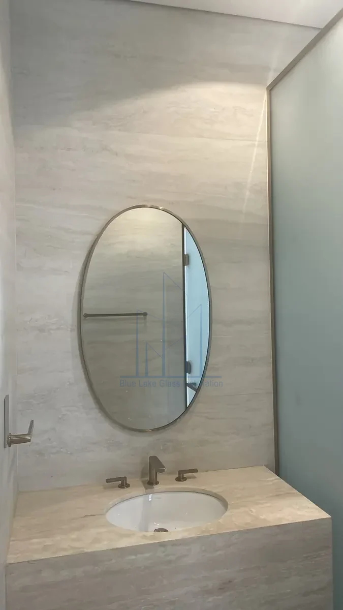 Oval Mirror installation project 4 in Dubai
