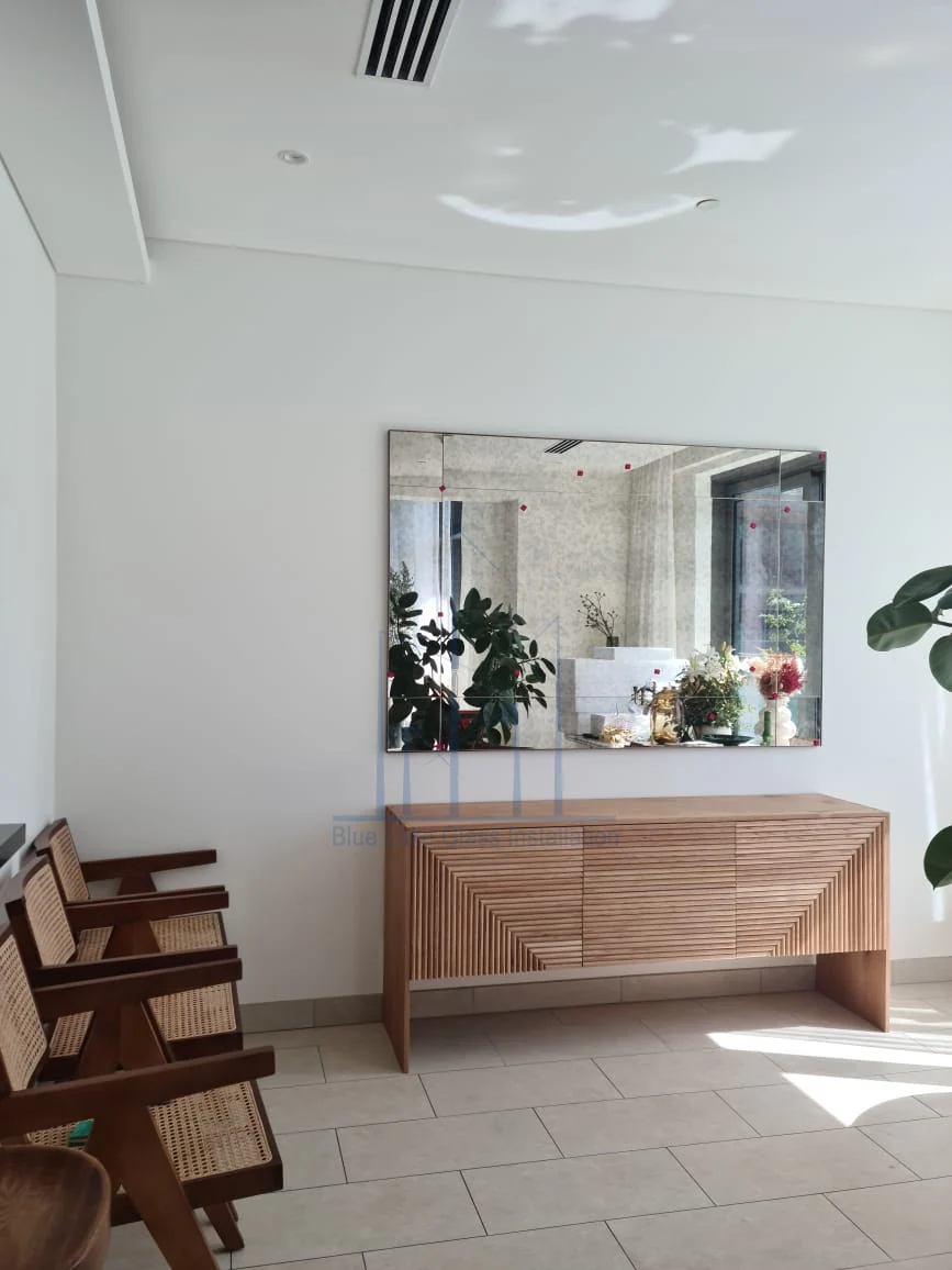 Wall Mirror installation project 2 in Dubai