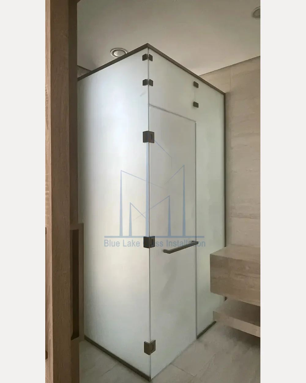 Frameless shower glass project 4